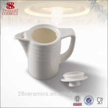 Itens de louça guangdong atacado, porcelana branca panela de café turco